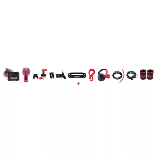 RUNVA 11XP premium red 12V with synthetic rope