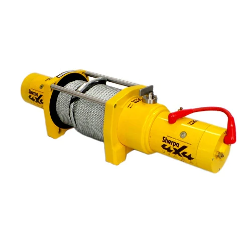 steel cable wire winch truck dual motor